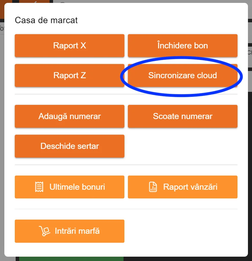 Configurare interfață program de vânzare, captură de ecran 3