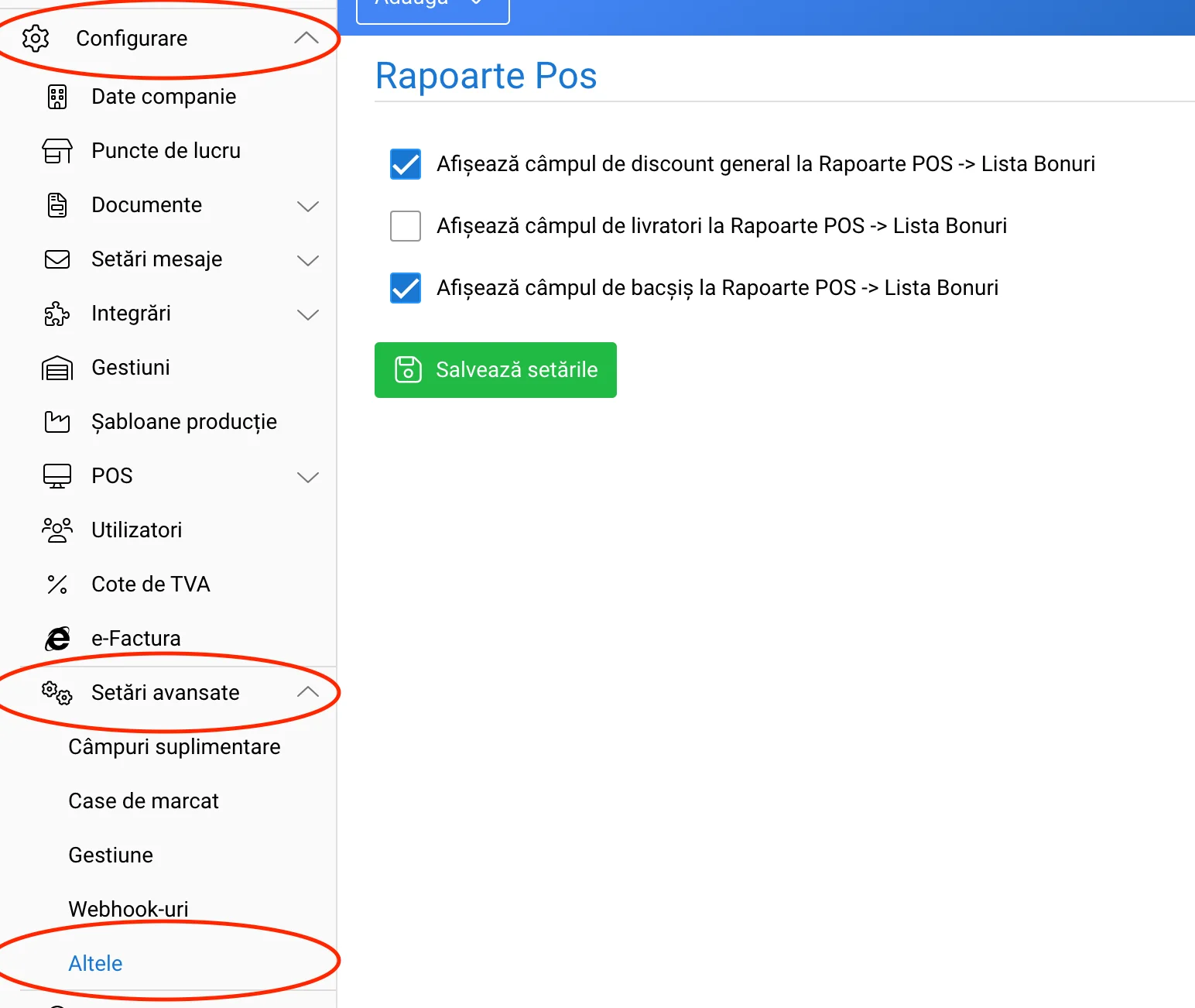 De ce nu apare în rapoarte discountul și bacșișul?, captură de ecran 1