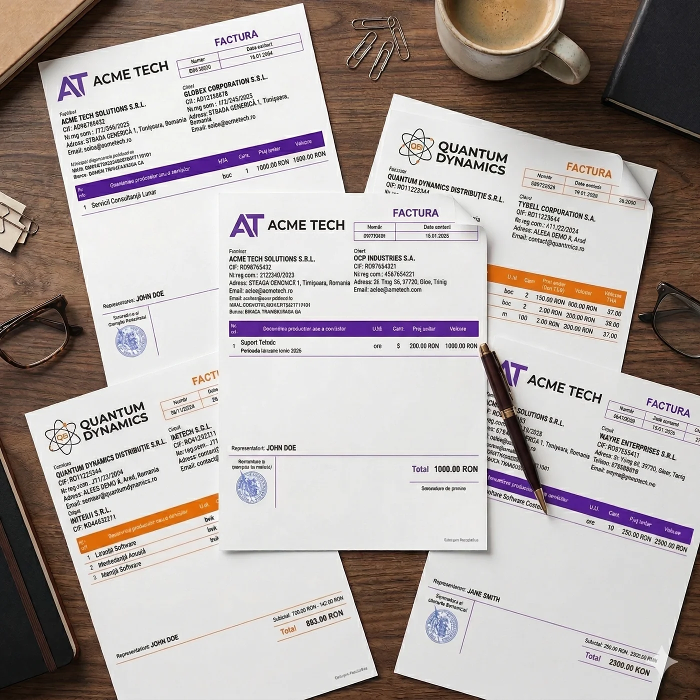 Interfață facturare RezoSoft e-Factura ANAF