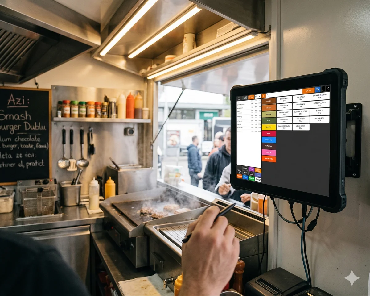 Terminal POS RezoSoft pentru food truck